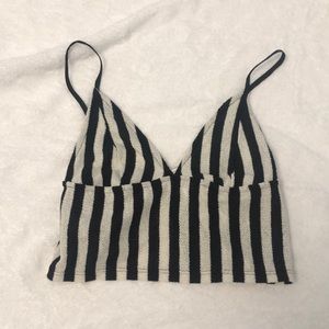 Cropped Zara striped top